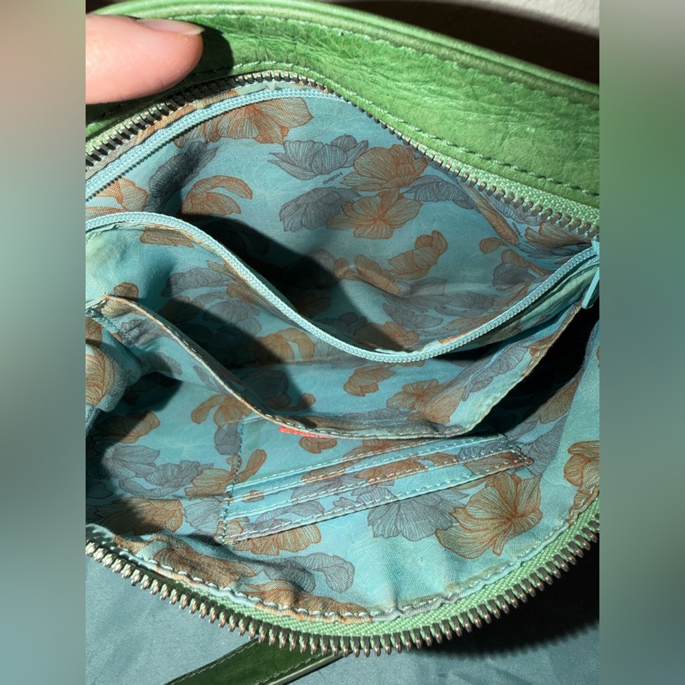 HOBO The Original Green Leather Crossbody Bag - Picture 8 of 16